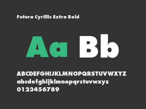 Futura Cyrillic Extra Bold