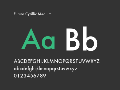 Futura Cyrillic Medium