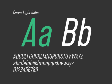 Cervo Light Italic