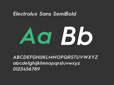 Electrolux Sans SemiBold