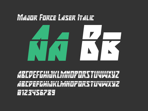 Major Force Laser Italic