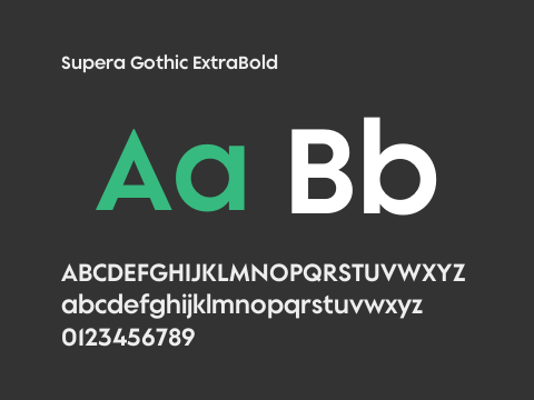 Supera Gothic ExtraBold