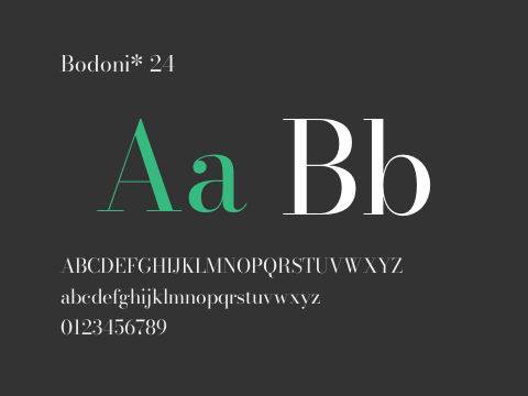 Bodoni* 24