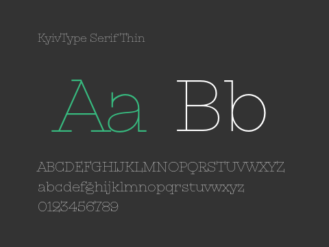 KyivType Serif Thin