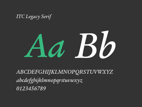 ITC Legacy Serif