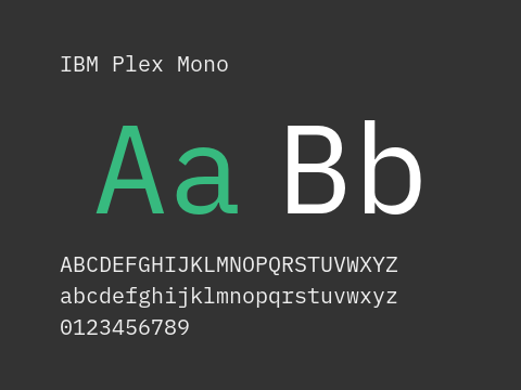 IBM Plex Mono