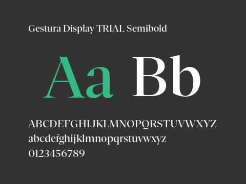 Gestura Display TRIAL Semibold