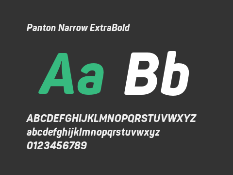 Panton Narrow ExtraBold