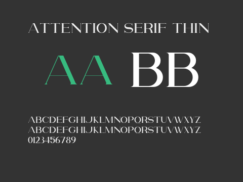 Attention Serif Thin