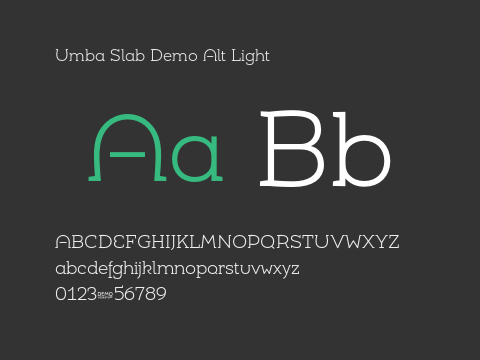 Umba Slab Demo Alt Light