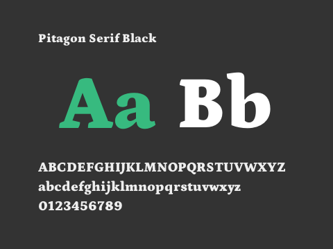 Pitagon Serif Black