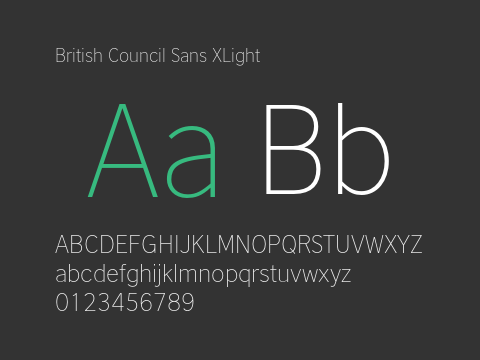 British Council Sans XLight