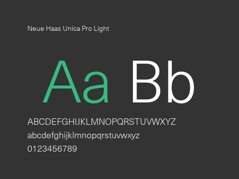 Neue Haas Unica Pro Light