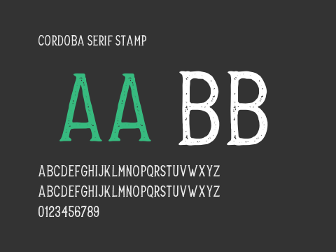 Cordoba Serif Stamp