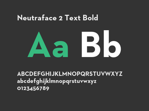 Neutraface 2 Text Bold