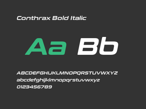 Conthrax Bold Italic