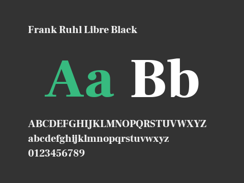 Frank Ruhl Libre Black