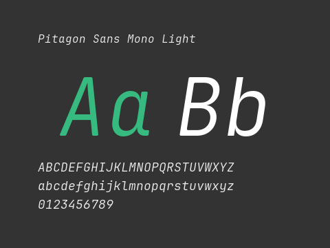 Pitagon Sans Mono Light