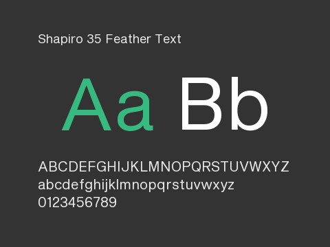 Shapiro 35 Feather Text