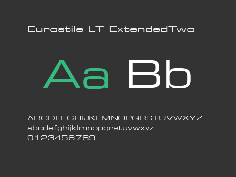 Eurostile LT ExtendedTwo