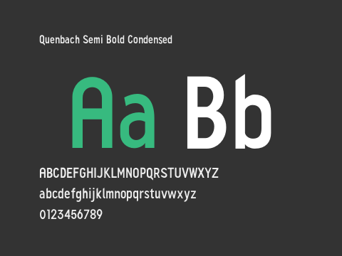 Quenbach Semi Bold Condensed