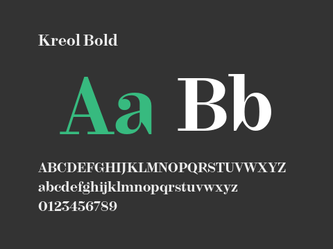 Kreol Bold