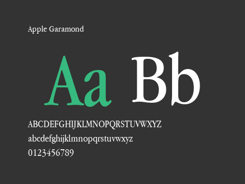 Apple Garamond