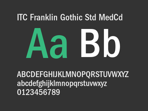 ITC Franklin Gothic Std MedCd