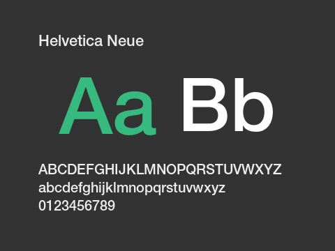 Helvetica Neue