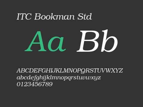 ITC Bookman Std