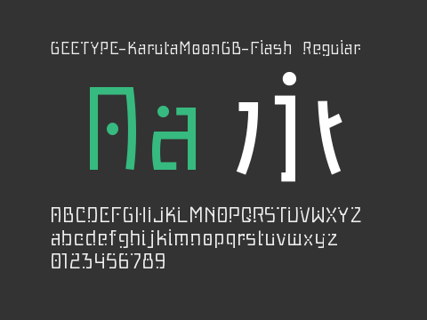 GEETYPE-KarutaMoonGB-Flash Regular