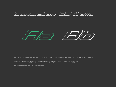 Concielian 3D Italic