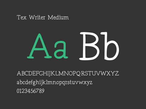 Tex Writer Medium