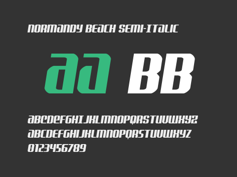 Normandy Beach Semi-Italic