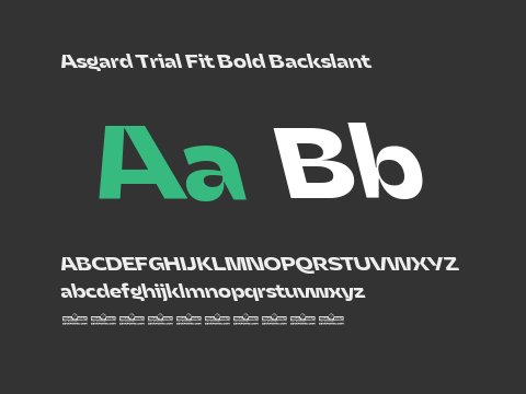 Asgard Trial Fit Bold Backslant