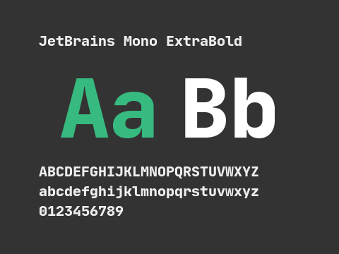 JetBrains Mono ExtraBold