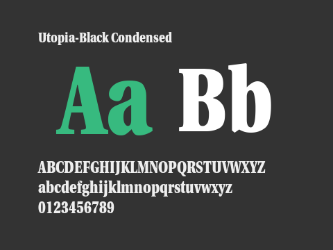 Utopia-Black Condensed