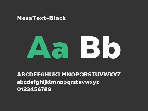 NexaText-Black