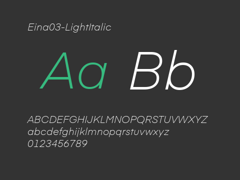 Eina03-LightItalic