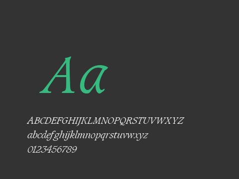 Caxton Light Italic