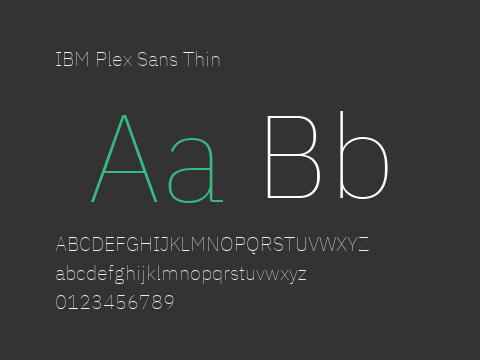 IBM Plex Sans Thin