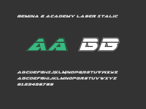 Gemina 2 Academy Laser Italic