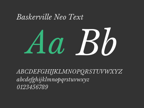 Baskerville Neo Text