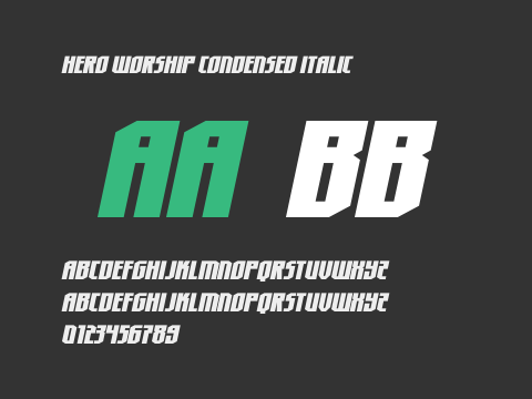 Hero Worship Condensed Italic