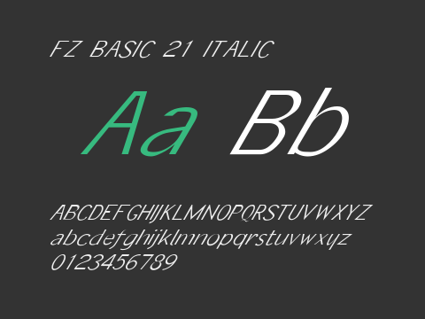 FZ BASIC 21 ITALIC