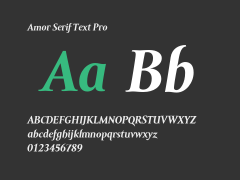 Amor Serif Text Pro