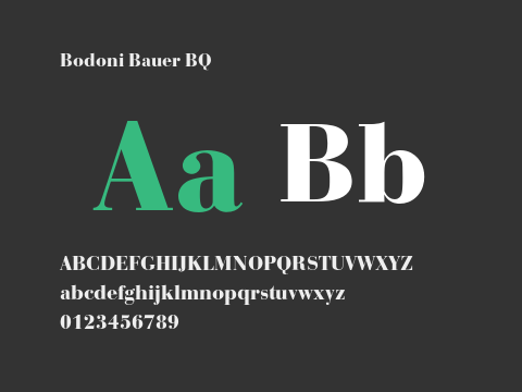 Bodoni Bauer BQ