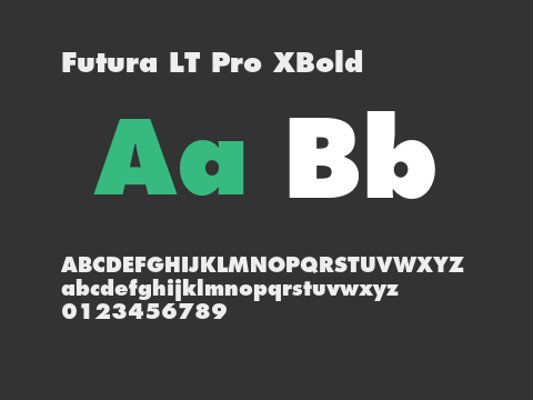 Futura LT Pro XBold