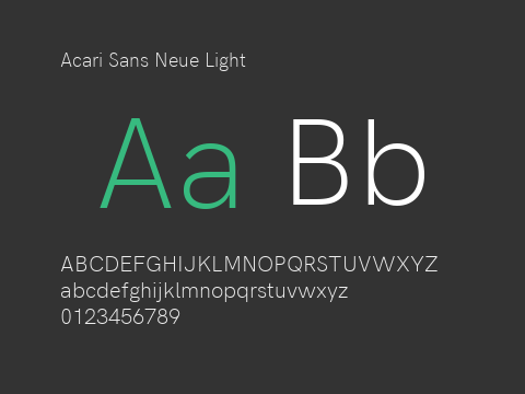 Acari Sans Neue Light