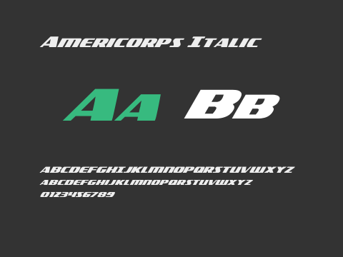 Americorps Italic